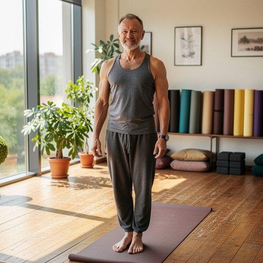 Dzieci bawiące się na macie do jogi, uczące się technik oddechowych i relaksacyjnych.